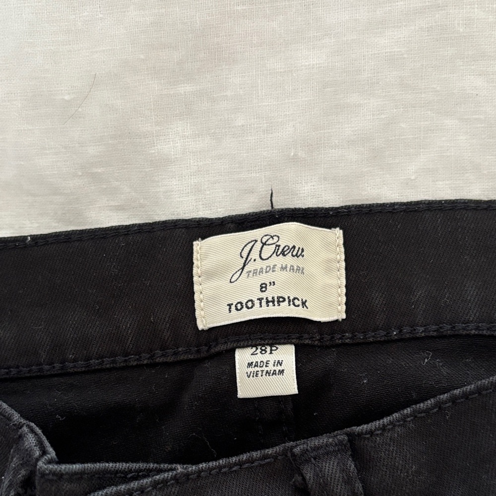 J. Crew Black Toothpick jeans